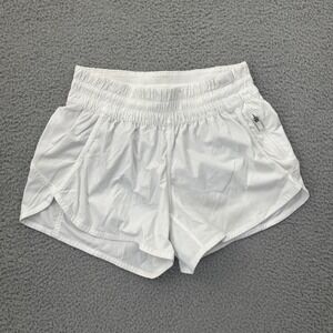 Lululemon Tracker Shorts Low Rise 4" White Athletic Athleisure Women's 6